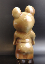 Статуэтка "Мишка олимпийский", фаянс, глазурь, СССР, 1980 г.