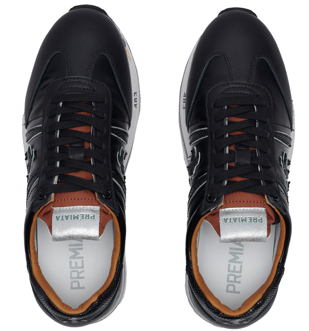 Premiata Beth 6045 черные кожаные