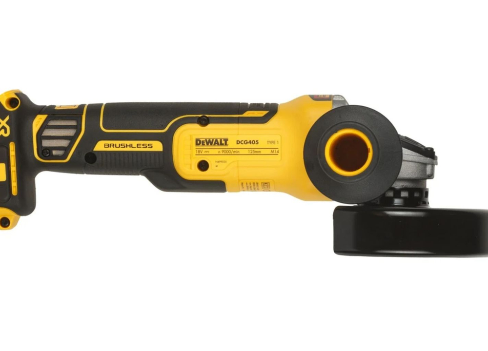 Dewalt Аккумуляторная угловая шлифмашина DCG405P2, 18 В, 125 мм, 9000 об/мин, с 2 АКБ 5 Ач и ЗУ, в кейсе TSTAK () DCG405P2-QW