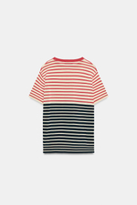 ТРИКОТАЖНЫЙ ТОП В ПОЛОСКУ — ZARA