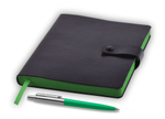 Подарочный набор: Шариковая ручка Parker Jotter ORIGINALS GREEN CT В ЭКО УПАКОВКЕ и Ежедневник недатированный черный