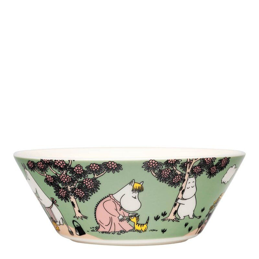 Тарелка/пиала глубокая Moomin Arabia "Loving Care", витрофарфор, 15 см