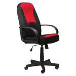 Кресло офисное BRABIX "City EX-512", ткань черная/красная, TW, 531408
