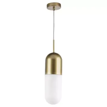 Подвес 1*E27 690113 шампань/белый матовый Ramo Lightstar