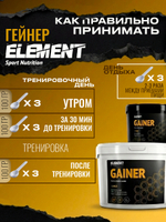 Гейнер для набора массы ELEMENT GAINER , Банан , 1000 г