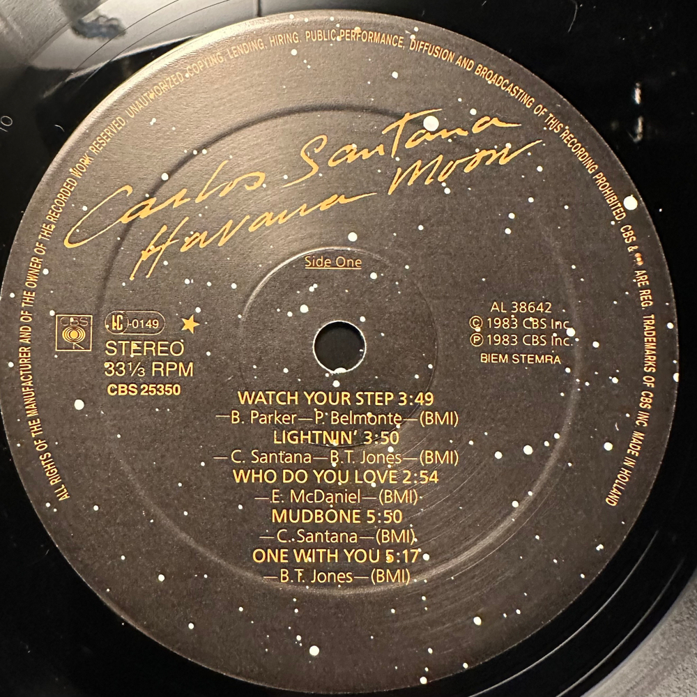 Carlos Santana - Havana Moon (Европа 1983г.)