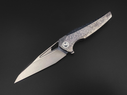 Складной нож Magpie M390 CrystalTi black DLC