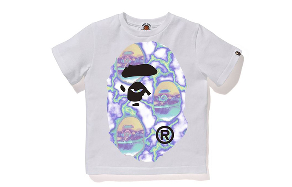 A Bathing Ape Big Ape Head Lightning Tee