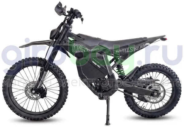 Электромотоцикл Эндуро WHITE SIBERIA BELLLUGA 02 6000W (72V/27Ah) - Чёрный фото №2