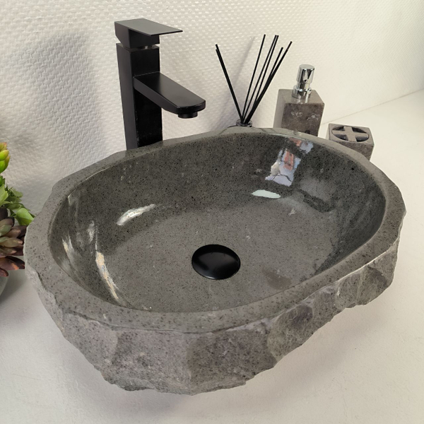 Раковина из андезита Erozy Grey EA-65561 46x34x14 из натурального камня
