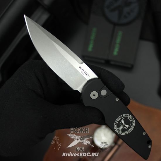 Складной нож Pro-Tech Tactical Response TR-3 Punisher c клинком из стали S45VN, рукоять алюминий