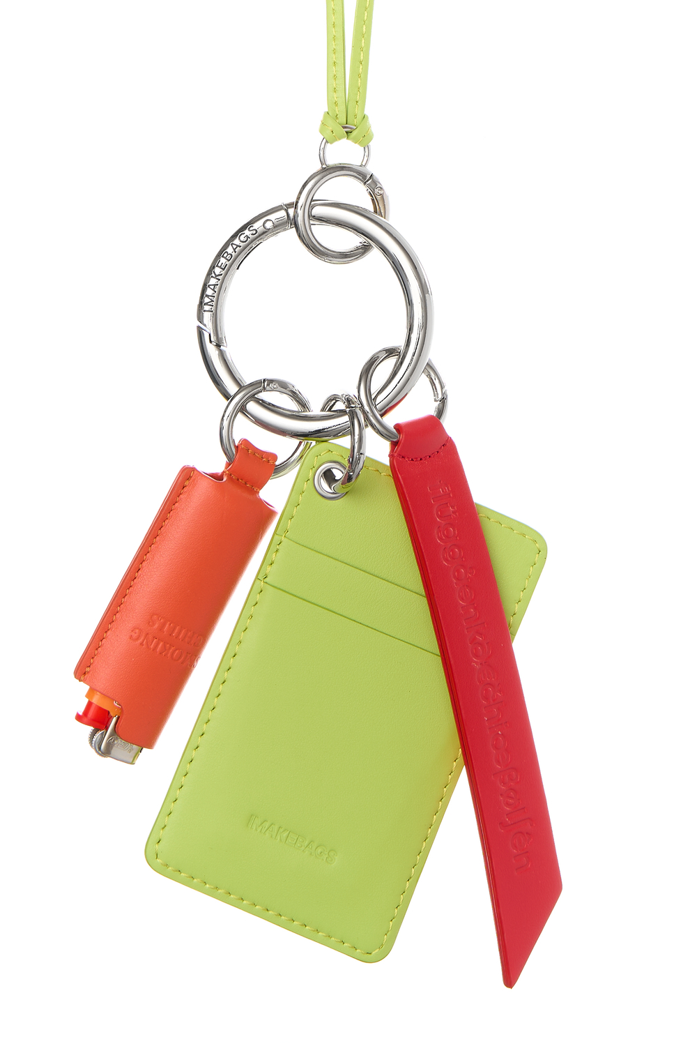 FLÜGGÅƏNK∂€ČHIŒβØL∫ÊN — Leather Tag RED