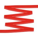 Резинка для мужских трусов и боксеров 35.0 мм / 25 метров, тканая мягкая, 24 г/м, красный/белый полоса