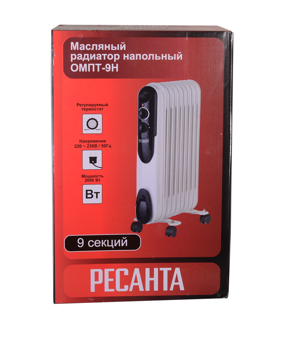 Масляный радиатор РЕСАНТА ОМПТ-9Н