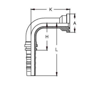 Фитинг DN 50 SFL 2 71.4 (90) CS (удлинен. К=165)