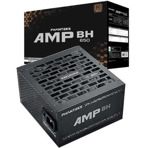 Блок питания PHANTEKS AMP 650W AMP BH Black, 120 мм, 16 Pin PCIe 5.0, 80 PLUS Bronze (PH-P650B_BK01)