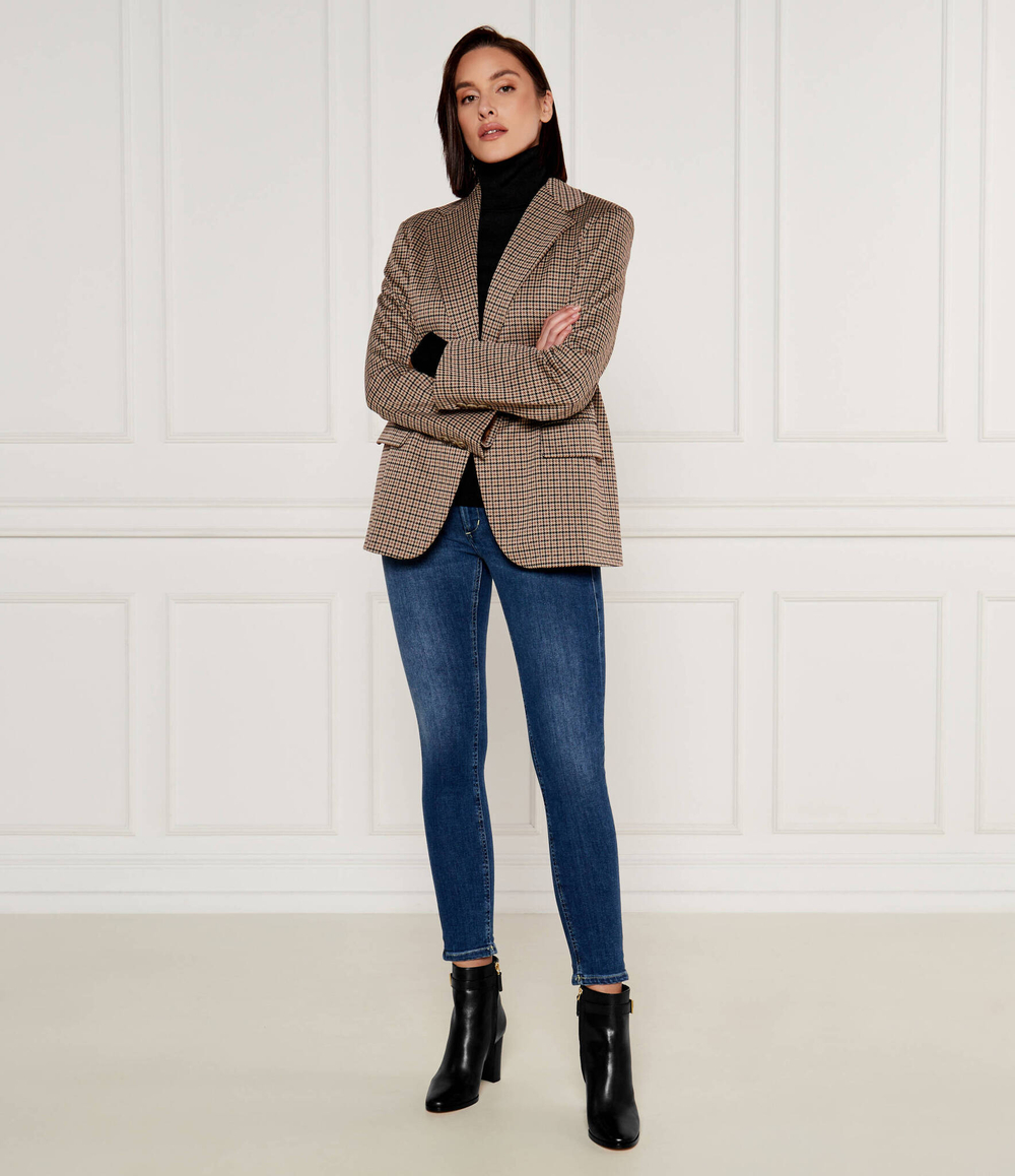 Кожаные ботильоны на каблуке BAILEY LAUREN RALPH LAUREN - черный(802937808)