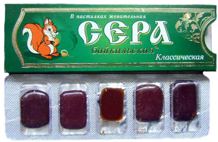 Сера Байкальская Смолка классическая премиум 5г