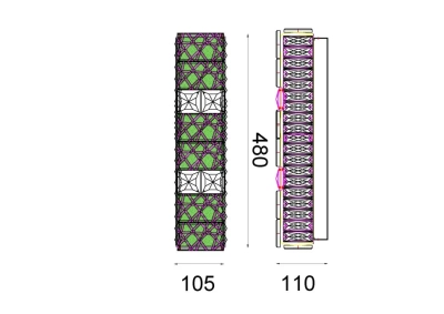 Бра Ravissement Gold FL1057-2W, LED
