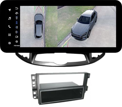 Магнитола для Chevrolet Captiva 2011-2015 (перенос БК вниз) - Teyes LUX ONE 360 монитор 12.3" 2K QLED на Android 10, Быстрая, CarPlay, 4G SIM-слот, 4 камеры в комплекте
