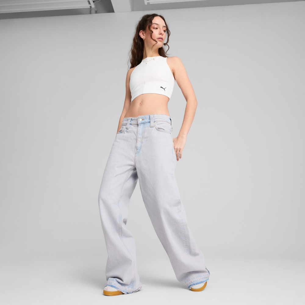 Топ женский PUMA WARDROBE ESS Ribbed Crop Top
