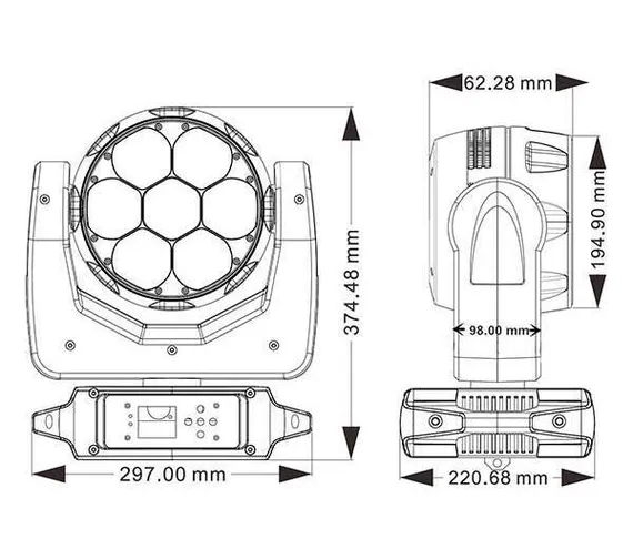 SHOWLIGHT MH-LED 7x40 Zoom