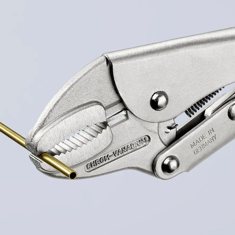 Клещи зажимные никелирование 250 мм Knipex 41 04 250 SB