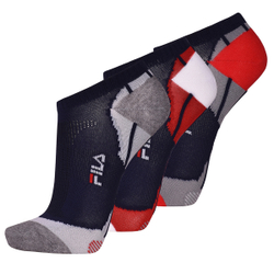 Теннисные носки Fila Calza Invisible Socks 3P - разноцветный