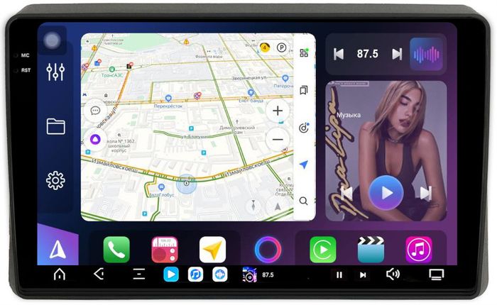 Магнитола для Renault Arkana 2019+, Duster 2 2020+ - FarCar S500-TS20 монитор 10.36" 2K QLED на Android 14, Быстрейшая, CarPlay, 4G SIM-слот