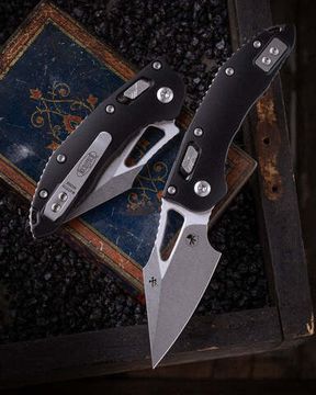 Нож Microtech M-Stitch 169MRL-10 - рукоять алюминий, сталь - M390MK