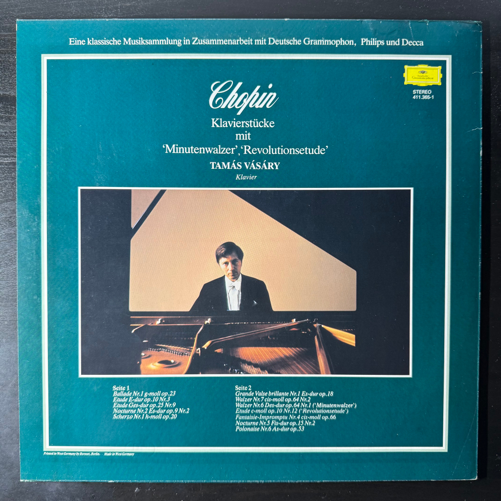 Шопен - Минутный вальс, Революционный этюд (Германия 1984г.)
