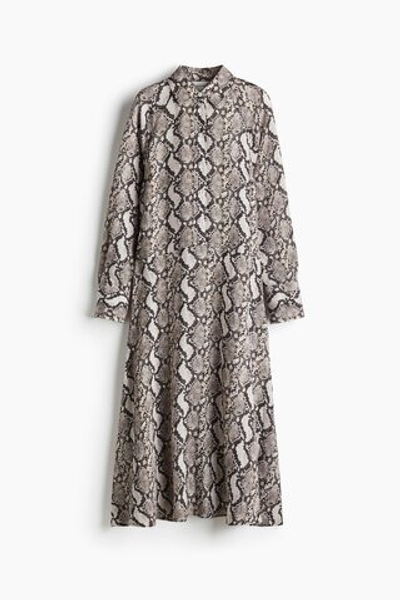 Длинное платье-рубашка - H&M
