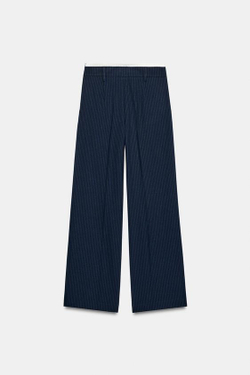 ZARA ШИРОКИЕ БРЮКИ С ДВОЙНЫМ ПОЯСОМ, ПОЛОСКИ