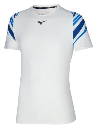 Мужская теннисная футболка Mizuno Shadow Tee - white