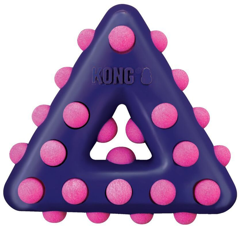 KONG игрушка для собак Dotz  треугольник малый 11 см