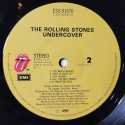 Винтажная виниловая пластинка LP The Rolling Stones Undercover (Japan 1983) (Obi) All The Way Down