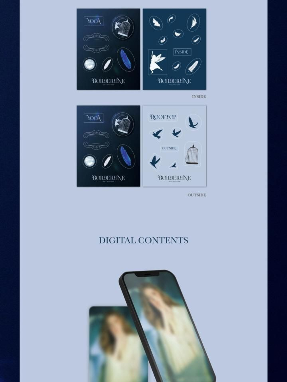 Альбом YOOA - BORDERLINE 1st Single Album POCAALBUM RANDOM Version