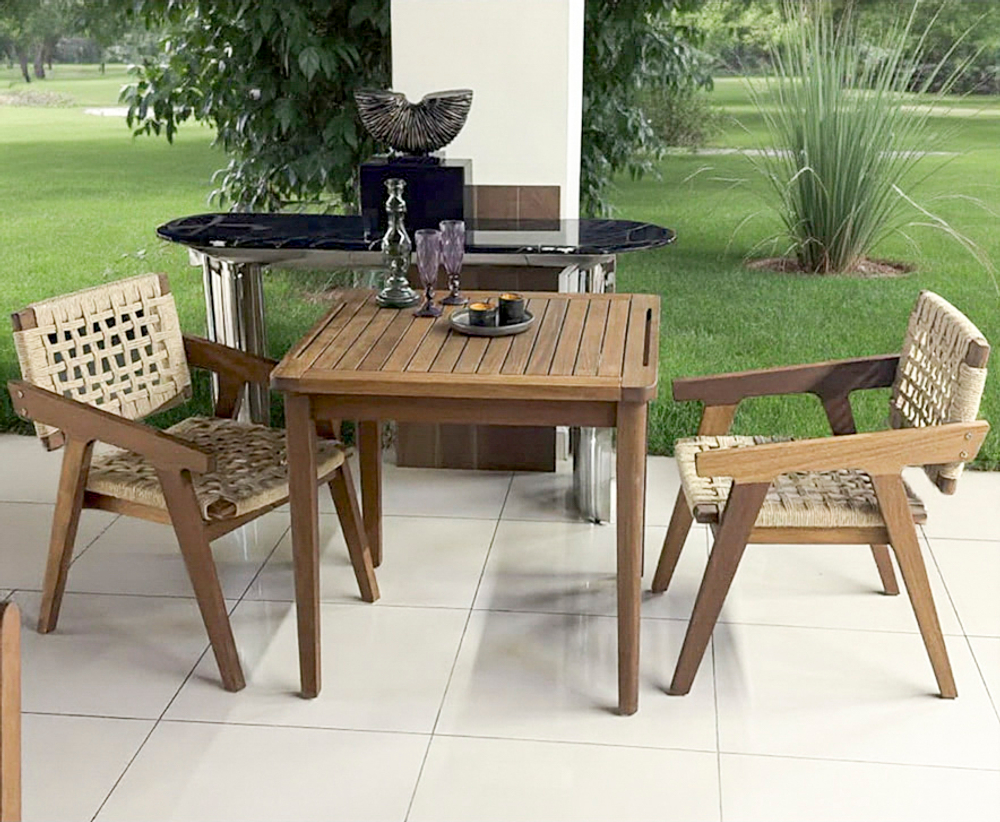 MARINO Chair кресло деревянное, массив ироко