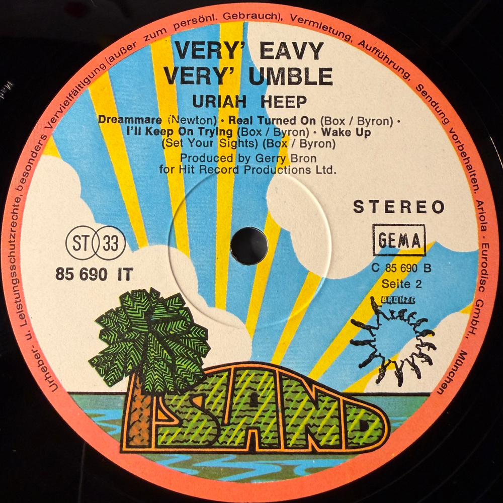 Uriah Heep ‎– ...Very 'Eavy ...Very 'Umble (Германия 1971г.)