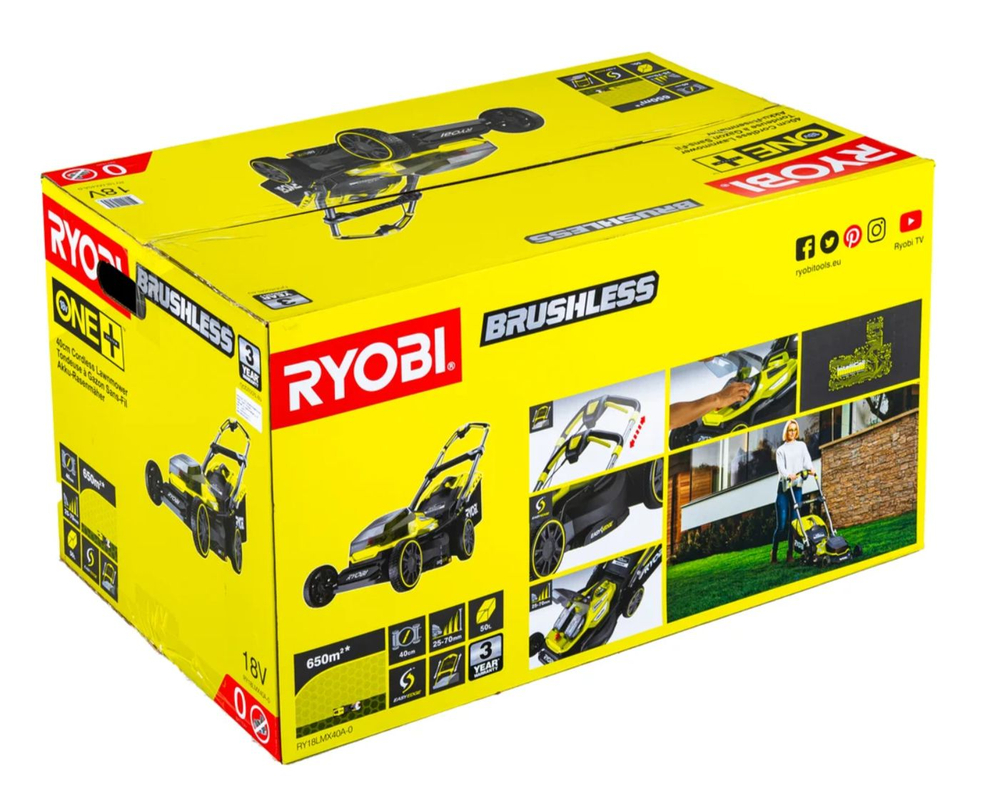Бесщеточная газонокосилка Ryobi ONE+ RY18LMX40A-0 5133004584