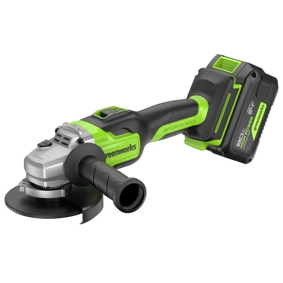 Аккумуляторная угловая шлифмашина GREENWORKS GD24AG 3200207CUH