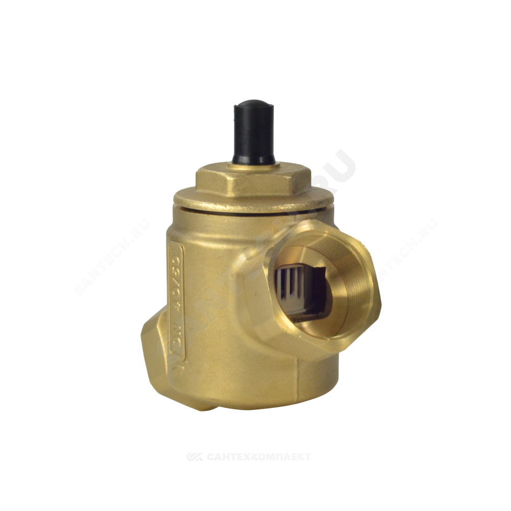 Клапан балансировочный автомат латунь R206A Ду 40 G1 1/2" A Ру25 ВР 3.1788 - 16.128 м3/ч без ниппелей Giacomini R206AY017