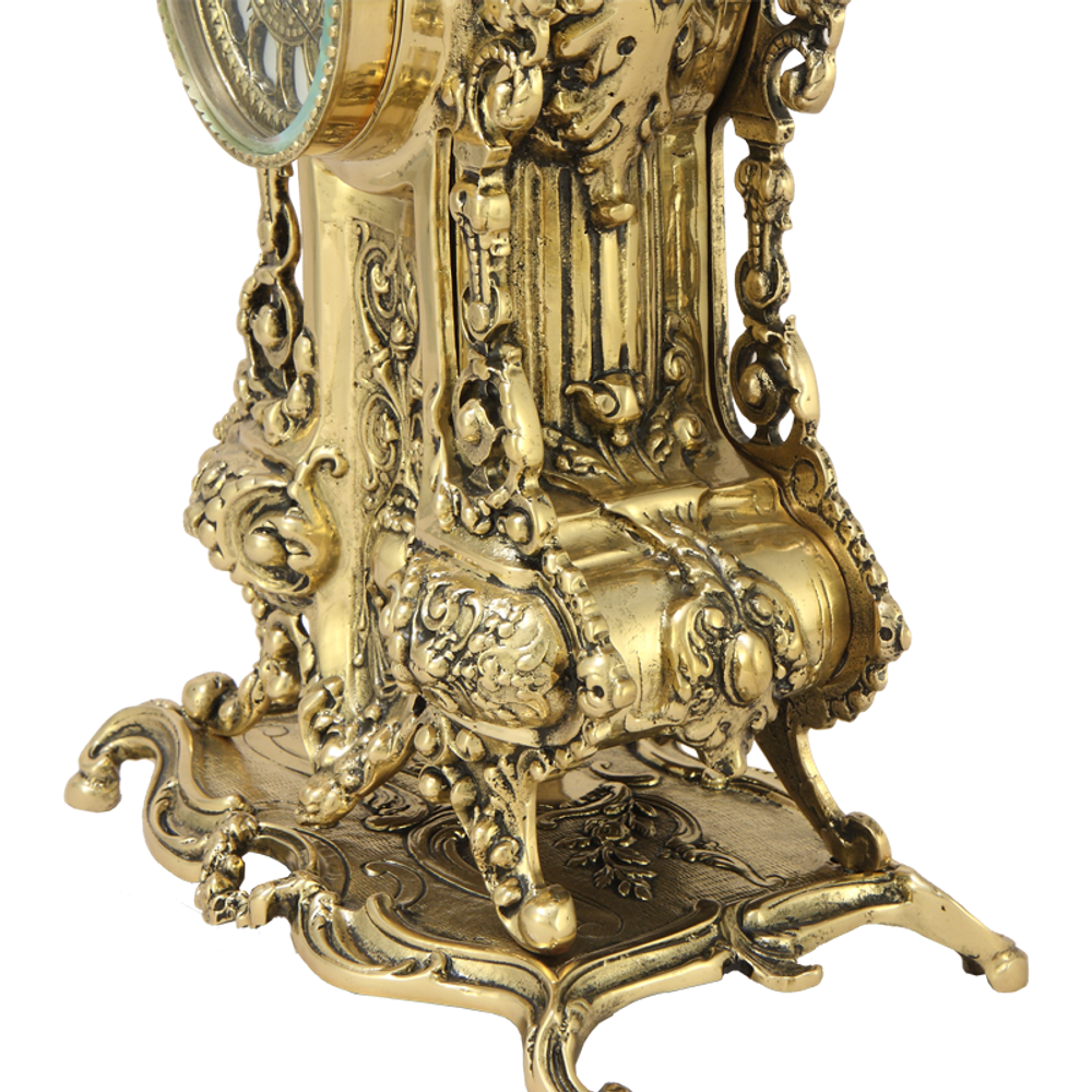 Bello De Bronze Каминные часы с канделябрами "Арте Нова"