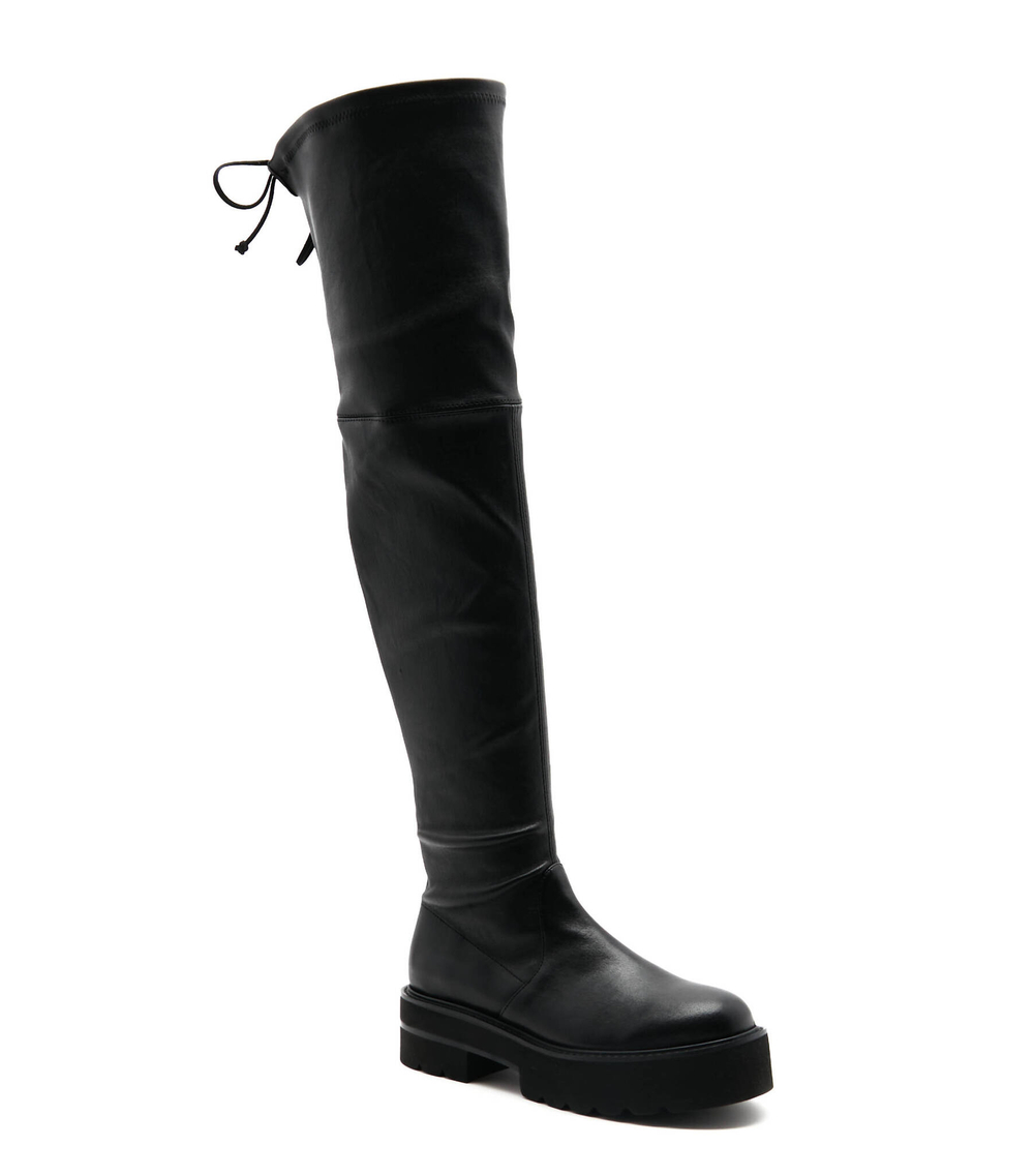 Кожаные ботфорты lowland Stuart Weitzman - черный(S6059)