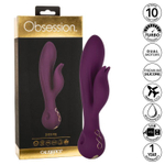 Фиолетовый вибратор-кролик Desire - 22,25 см. (Цвет: фиолетовый)