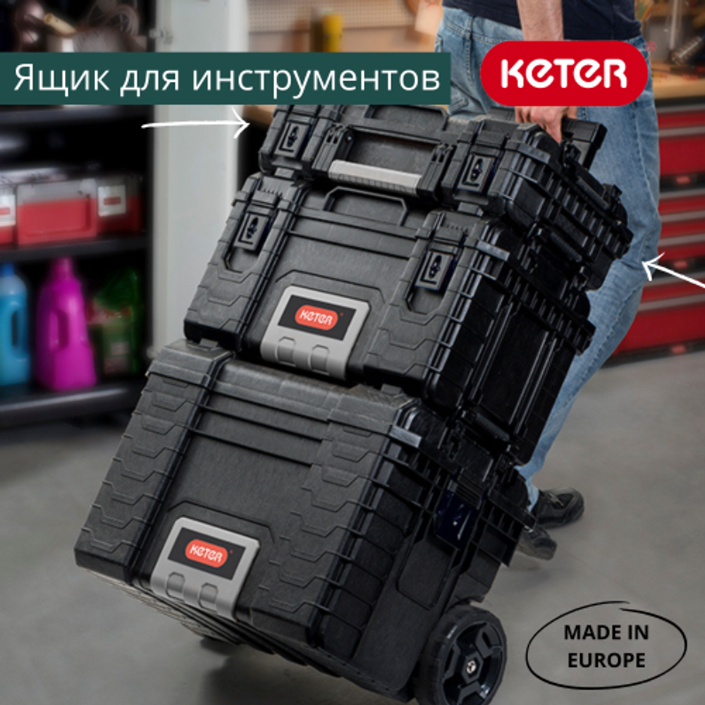Ящик для инструмента Keter Gear organizer 22" (35х56,4х16,5см)