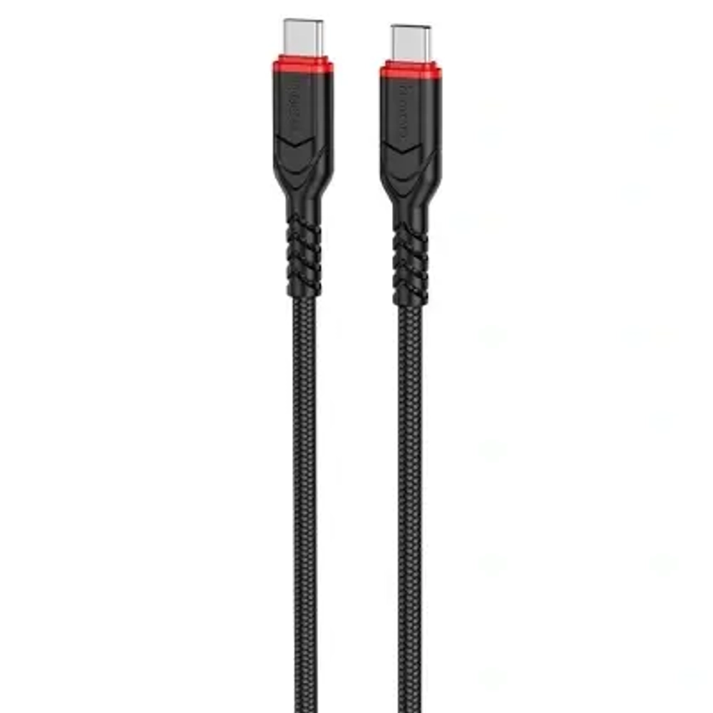 Кабель HOCO X59 Type-C-Type-C 60W 3A 1м Nylon Black