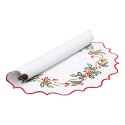 Набор салфеток под приборы 2шт 38см Tkano Festive wreath New Year Essential