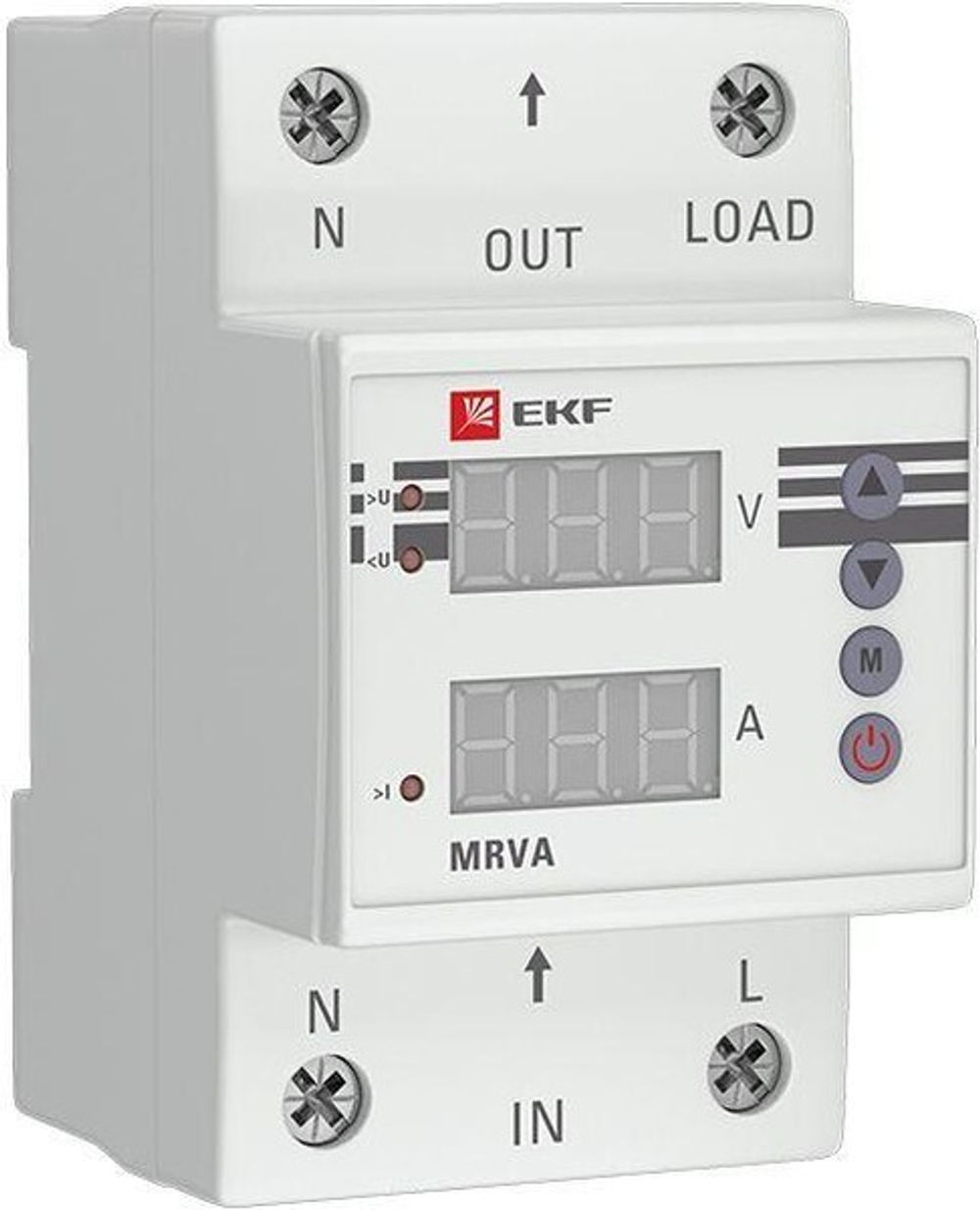 Реле напряжения и тока с дисплеем MRVA 63A  1 фаз   EKF PROxima MRVA-63A