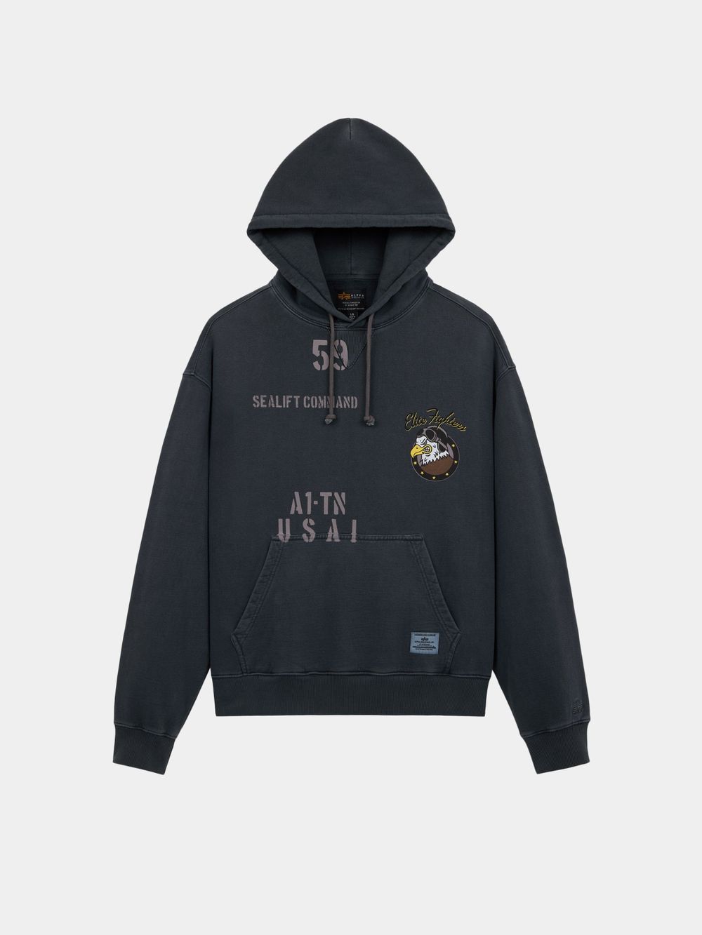Толстовка мужская ALPHA INDUSTRIES ESSENTIAL HOODIE RELAXED FIT SWEATSHIRT (ELITE)